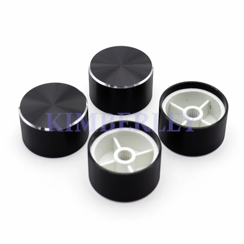 2 قطعة 30 × 17 سبائك الألومنيوم مقبض غطاء الجهد رمز التبديل غطاء المعدات الكهربائية/مضخم الطاقة حجم المقبض غطاء #2