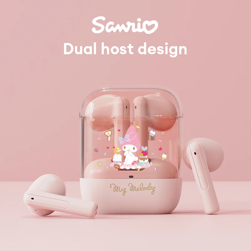 

Choice Sanrio BL21 Bluetooth Wireless Earbuds Hello Kitty Cute Anime Earphones HIFI Sound Headphones My Melody Kawaii Pochacco