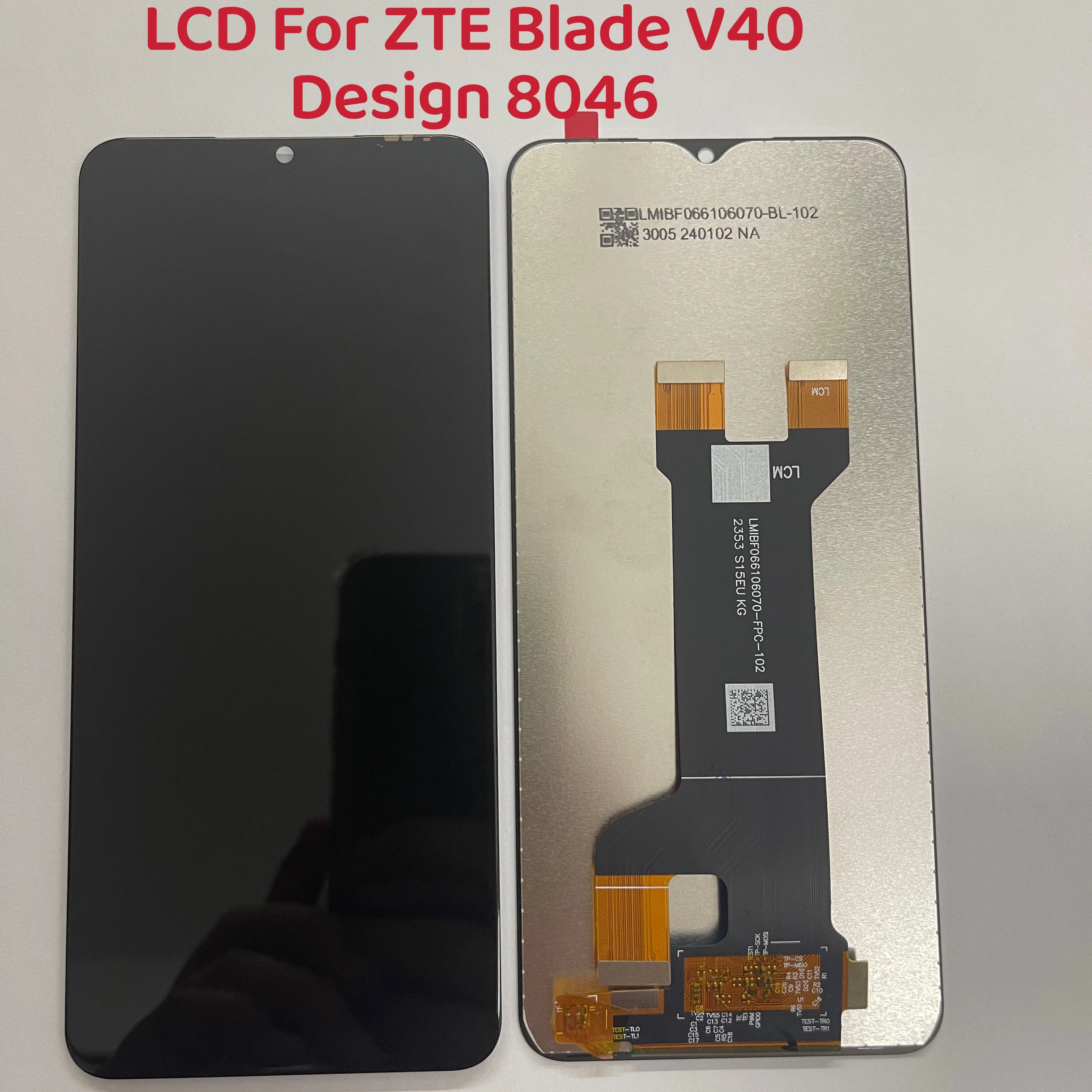 New 6.6 Inch LCD For ZTE Blade V40 Design 8046 LCD DIsplay Touch Screen Digitizer Panel Assembly For ZTE Blade V41 Vita LCD