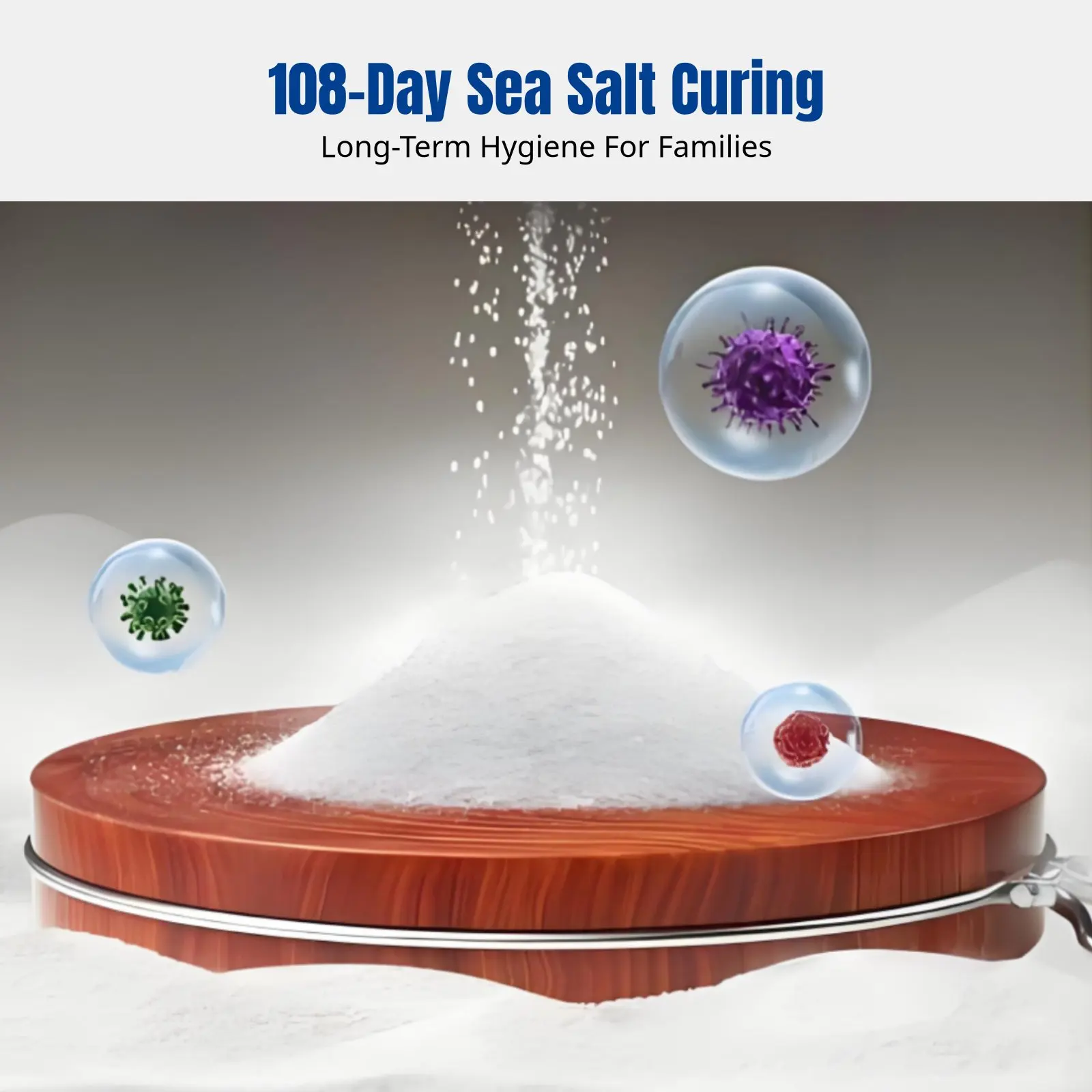 

Durable Ironwood Chopping Board, Antibacterial Thick Round Cutting Board for Home and Restaurant Use