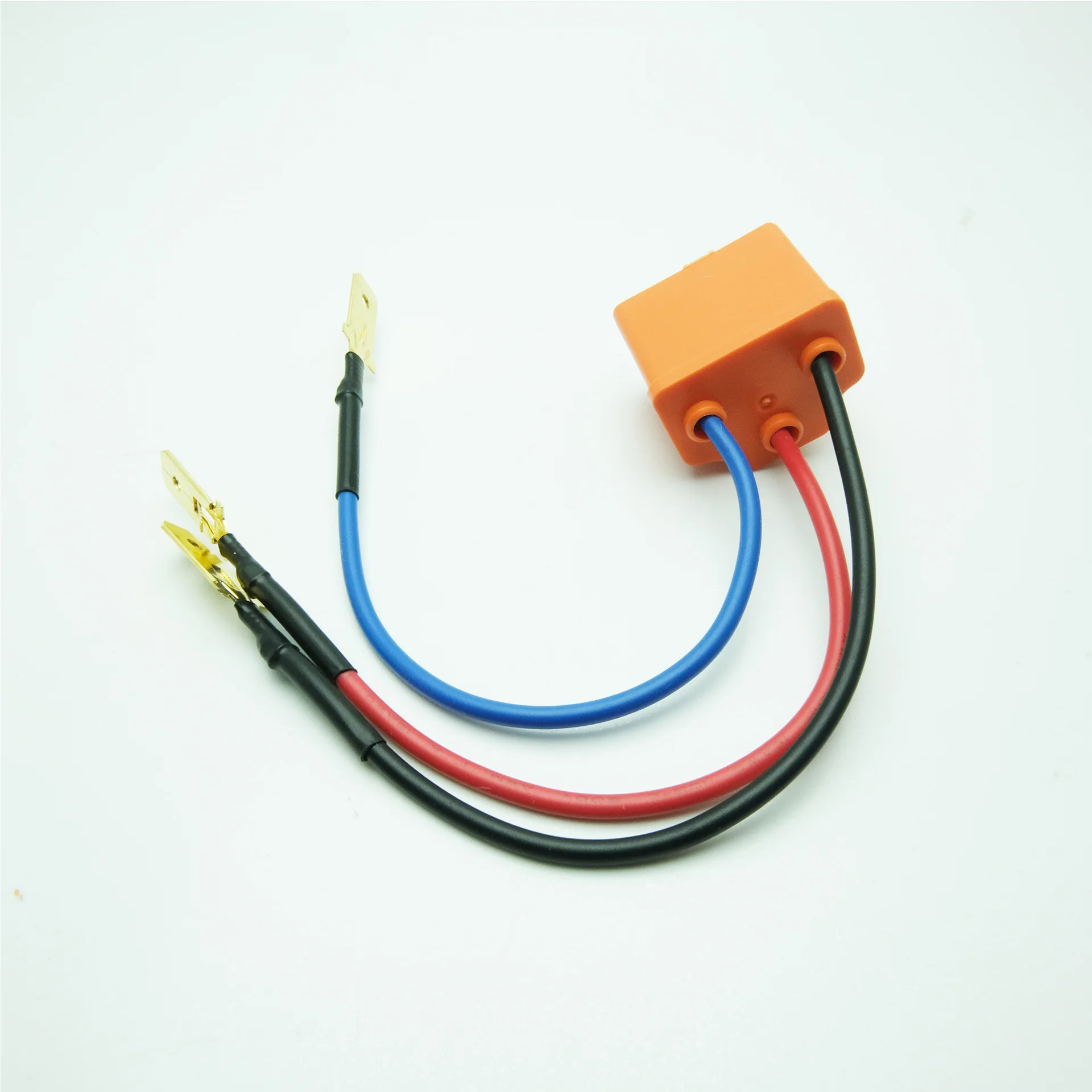 1/2Pcs Ceramic H4 Female Plug Connection Wire For Auto Headlight Conversion Adapter Bulb Holder Socket Wiring Harness Connector