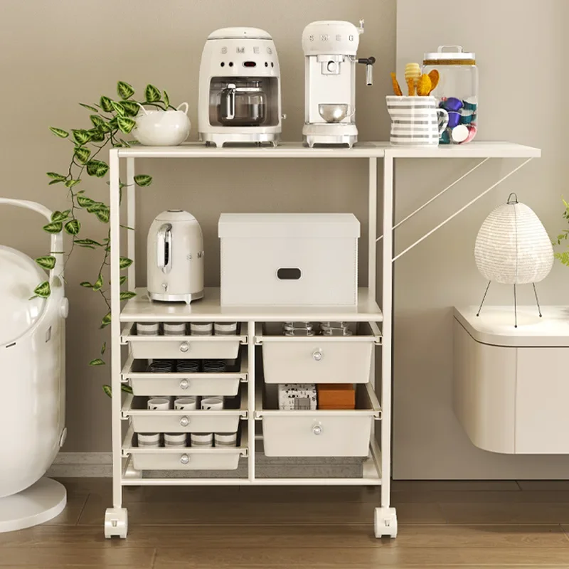 Tea Water Cabinet Dining-Side Cabinet Storage  Modern Simple Kitchen  Living Room Against The Wall Storage Rack