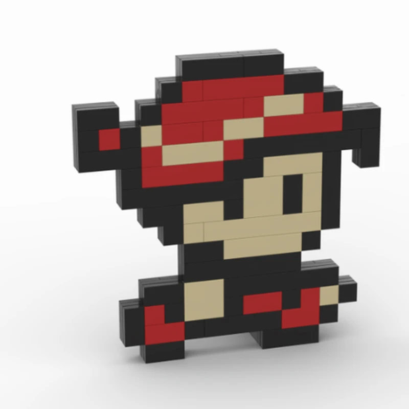 110pcs MOC Pocket Pets Trading Card Player Game Boy Color Sprite Model DIY Educational Creative Building Blocks Gift for 90s Fan