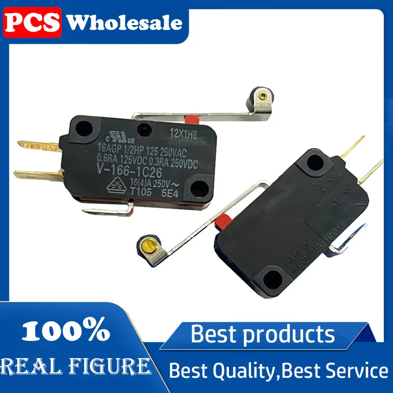 

V-166-1C26 3 Pin with roller swing lever microswitch travel limit 16A250V T105