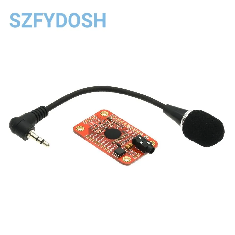 1set Voice Recognition Module V3 Speed Recognition compatible with Ard for Arduino Support 80 Kinds of Voice Sound Board