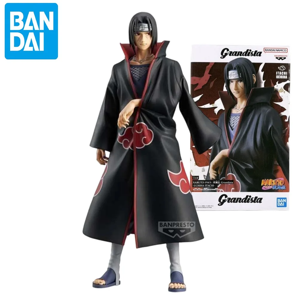 В наличии оригинальные BANPRESTO NARUTO Grandista Uchiha Itachi ПВХ фигурка аниме фигурки модель игрушки рождественские подарки