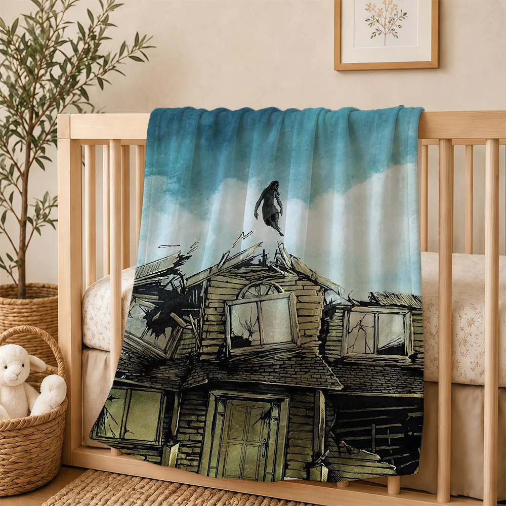 Band P-Pierce The Veil Blanket For Soft Warm Knee For Bedroom Living Room Bed Sofa Camping Picnic Office Gift Throw
