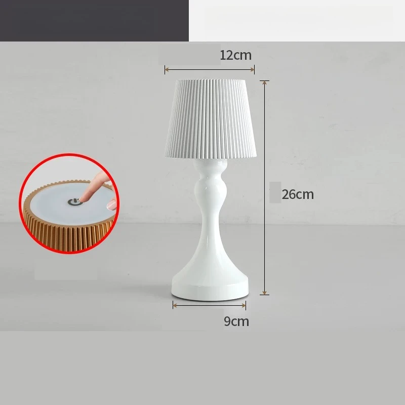 

5V 1800mAh USB Rechargeable American Retro Table Lamp 5W Led Touch Three Color Dimming Suitable for Bedroom and Living Room