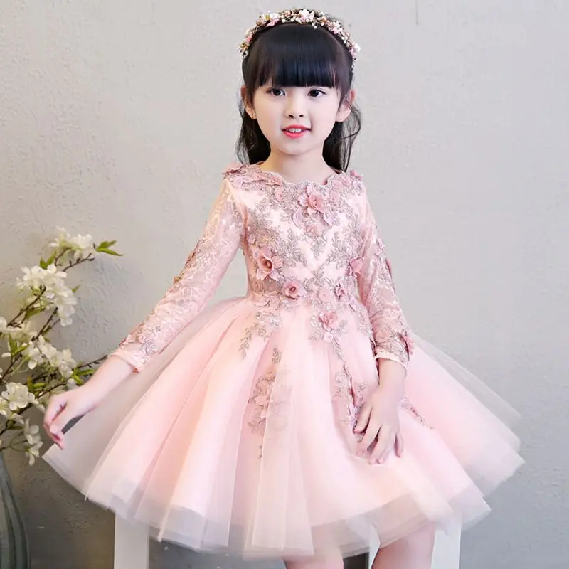 Girls Puffy Tutu Dress for Piano Recital, Flower Girl Wedding, Birthday Party Princess Gown