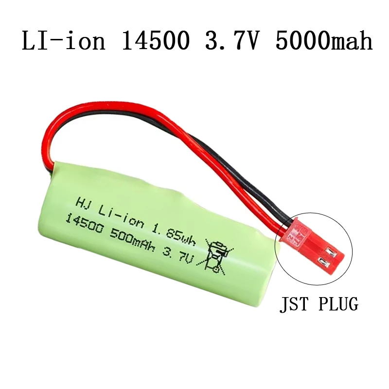 

2/4/6pcs Lipo Battery JST Plug for DE35 DE38 DE40 DE50 DE55 TB202 TM141 RC Stunt Car RC Truck Model 3.7V 500mAh 14500