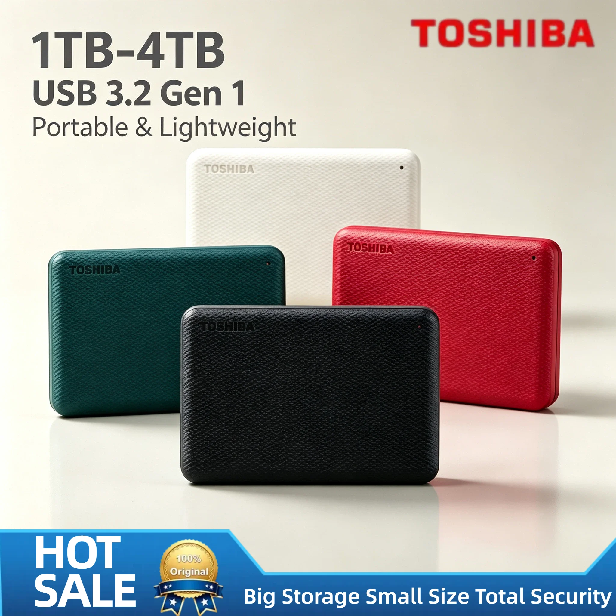 Toshiba Canvio Advanced V10 2.5 Inch USB 3.0 1TB 2TB 4TB External Hard Drive Portable Disk for Laptop PC
