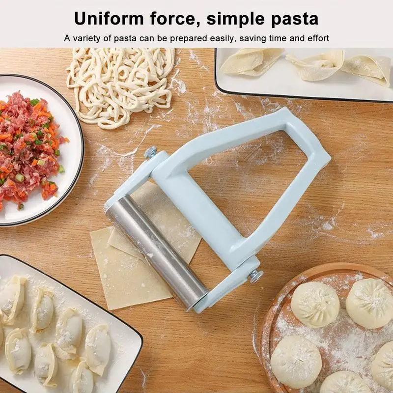 10 Inch Stainless Steel Pizza Rolling Pin Non-Stick Kitchen Utensil Multi-Angle Adjustable Pastry Dough Flour Roller Baking Tool