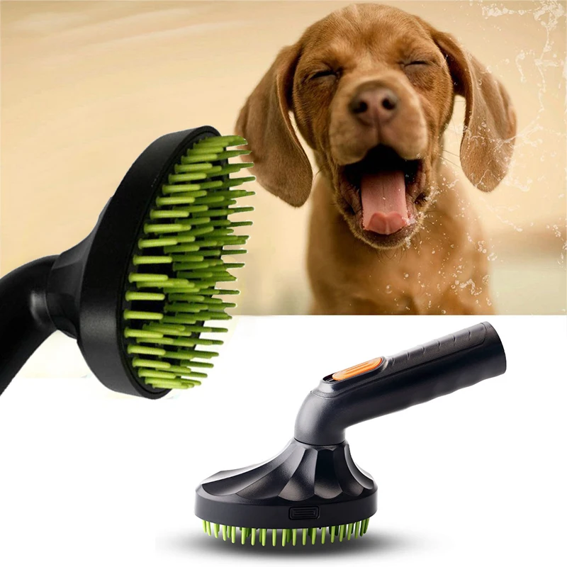 Cat Dog Pet Massage Vacuum Cleaner Dust Fur Vac Remover for Care Hair Brush Nozzle