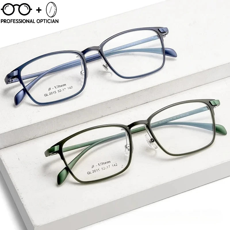 

Business Casual Full Frame Ultra Light Plastic Steel Myopia Hyperopia Astigmatism Anti Blue Light Prescription Optical Glasses