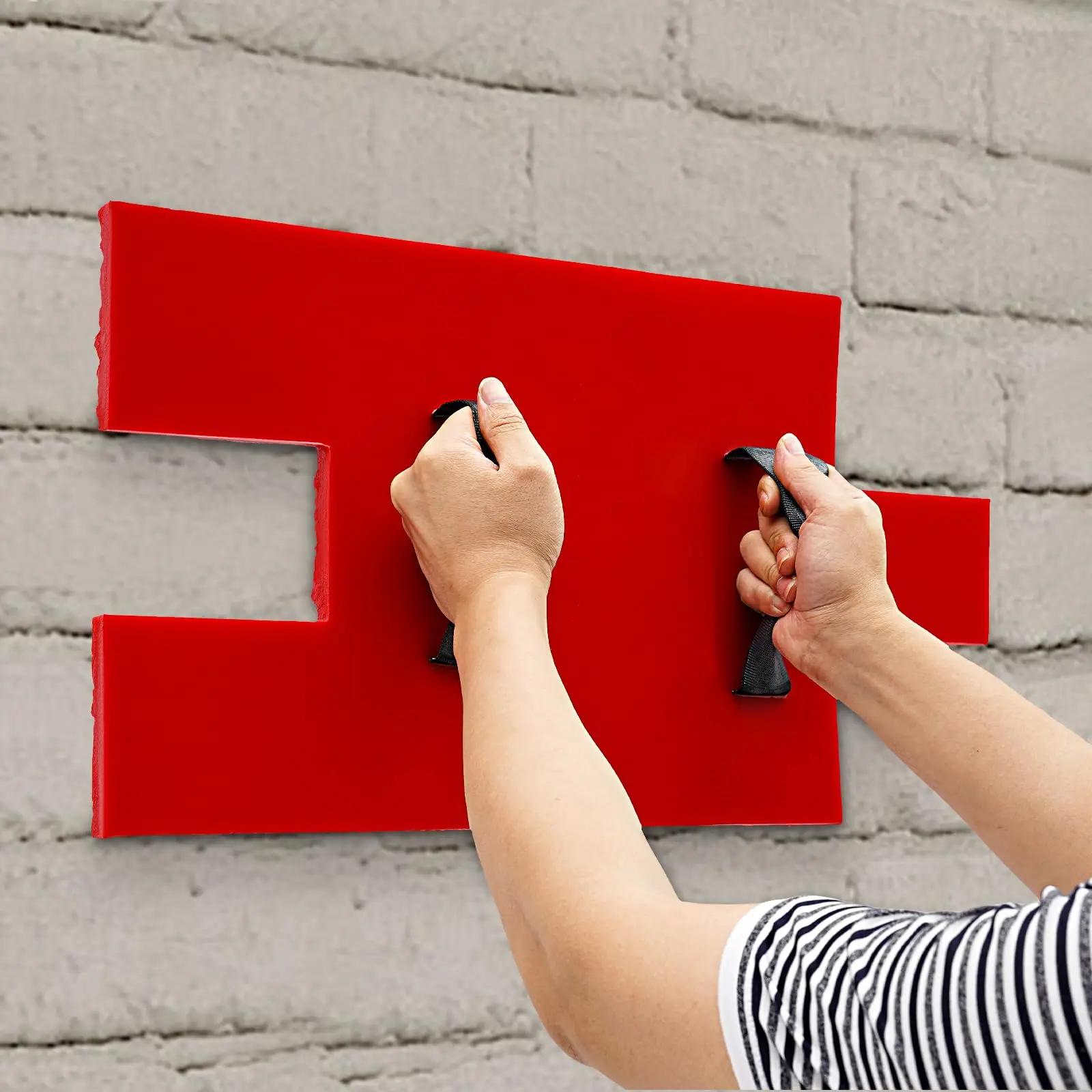 22.2*12 بوصة طوابع خرسانية سلسة أرضية خرسانية قالب ختم ملمس خرساني حصيرة مستطيلة بلاط الحجر الملمس الخرسانة Te