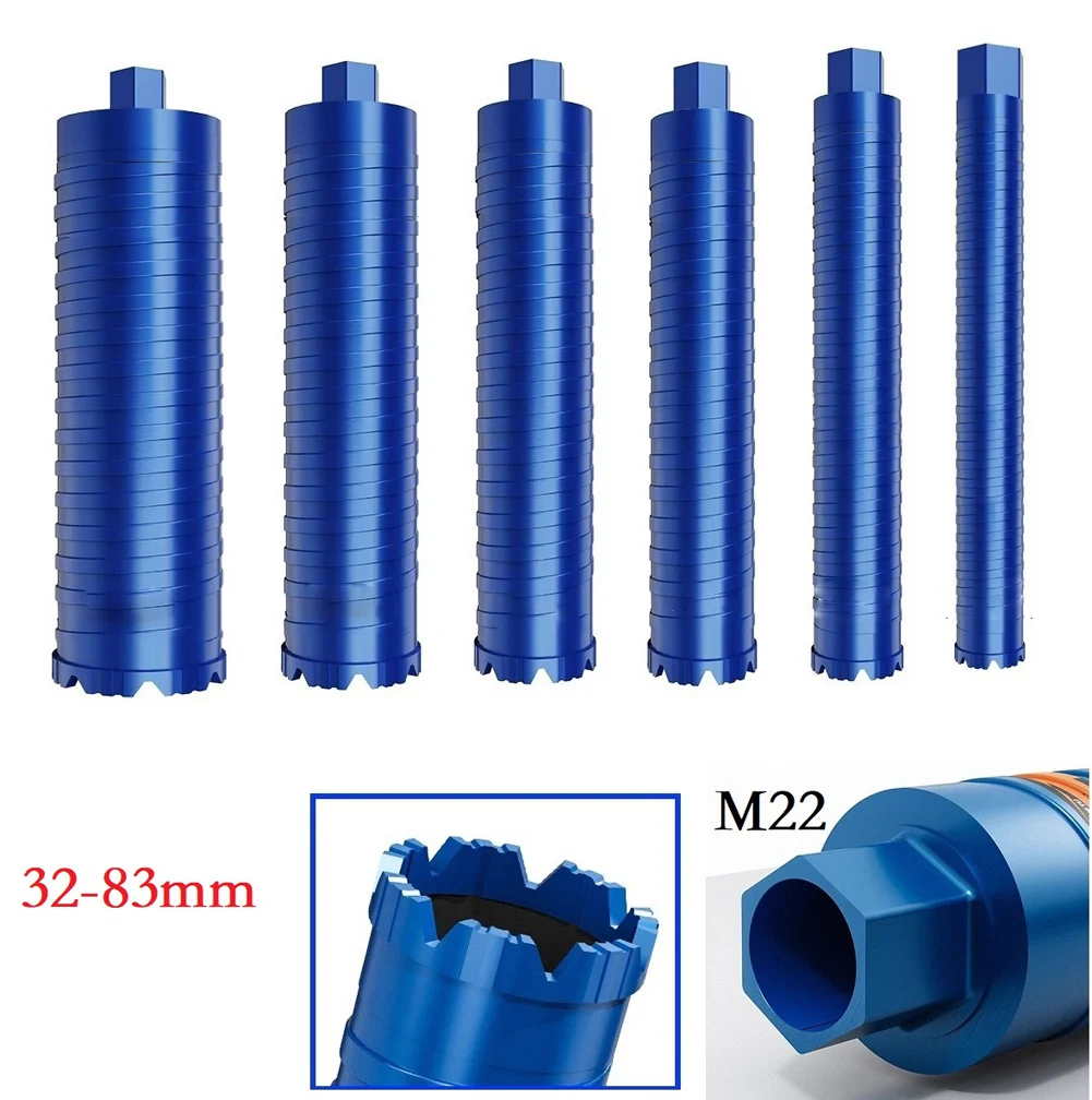 

1pcs 370mm M22 Thread Concrete Core Drill Bit Hole Opener Dry Wet Hammer Perforator Drilling Hole Opener Power Tools