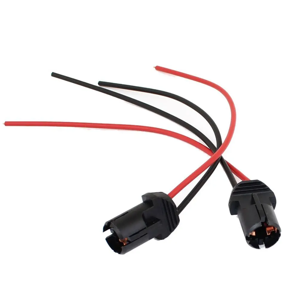 2 piezas T10 W5W 168 194 bombilla para lámpara de coche enchufe para vidrio enchufe de luz de estacionamiento conector negro