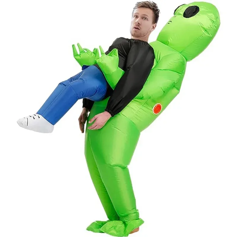 

qq023Inflatable Costume Blow up Pick Me Up Alien Abduction Inflatable Halloween Costumes for Adult