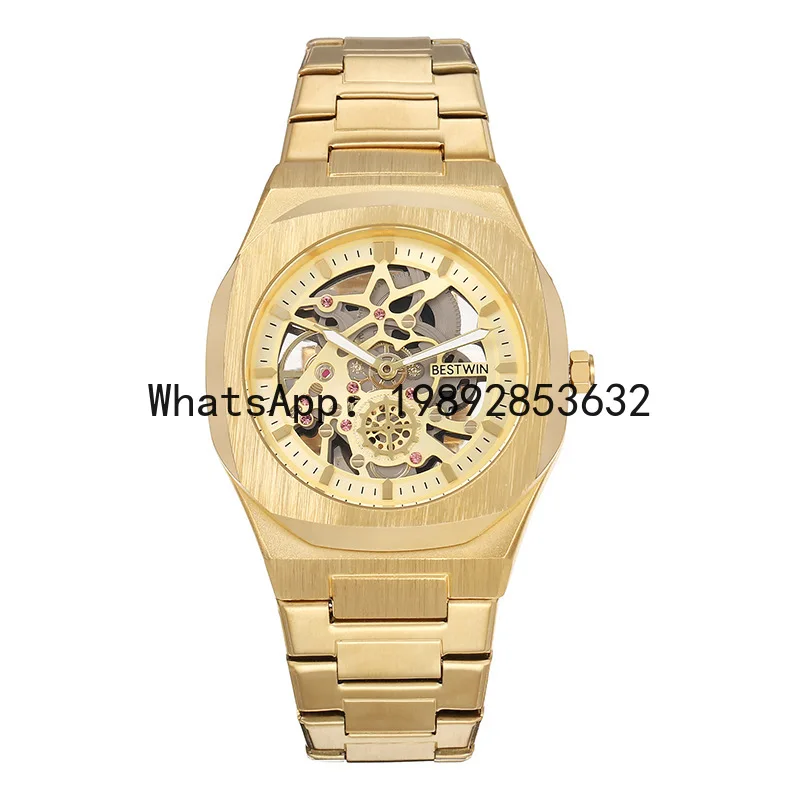 

XL Fashion Alloy Watch for Men, Hollow Butterfly Buckle Men's Quartz Watch
