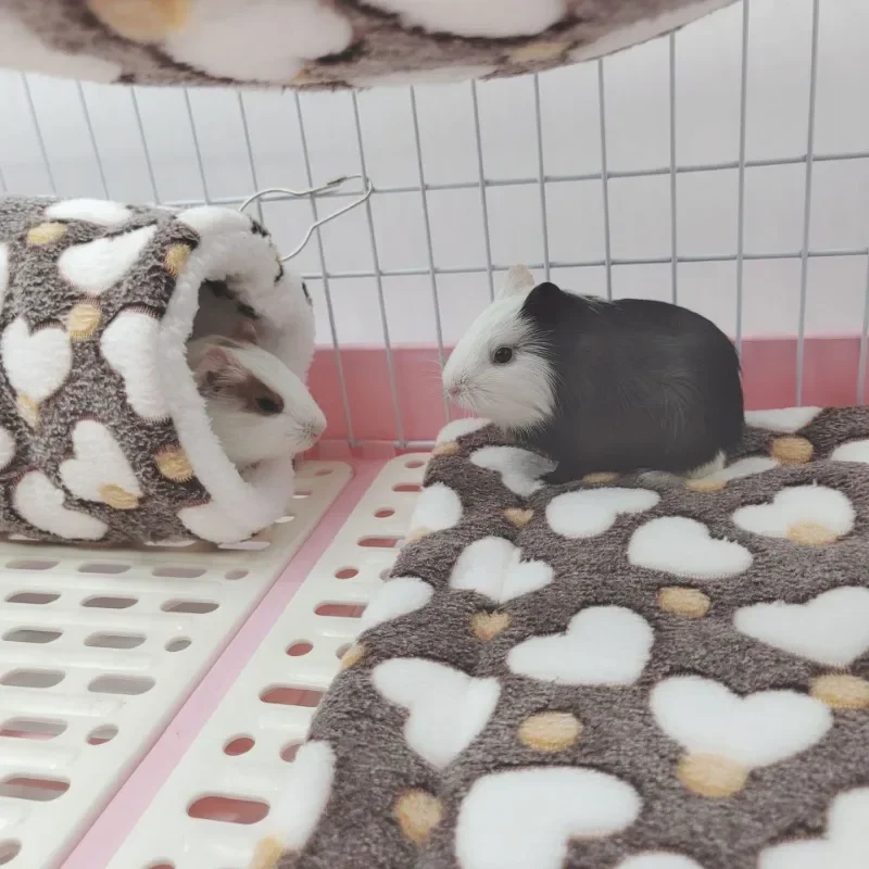 Pet channel nest hamster warm channel Flower Branch mouse sugar glider mink guinea pig guinea pig ultra-soft plush tunnel nest