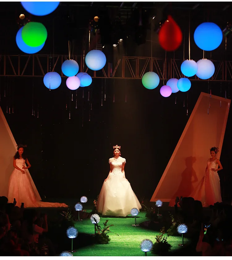 Solar-Rasenleuchte, LED-Leuchtkugelleuchte, bemaltes Muster, 2 Meter drehbare Formkunst, PE-Kunststoffkugel, superhell