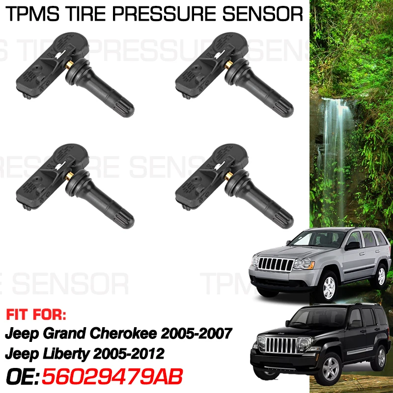 315 MHz For Jeep Grand Cherokee WK 2005-2007 Jeep Liberty2005-2012 Tire Pressure Monitoring Sensor 56029479AA 56029479AB Parts