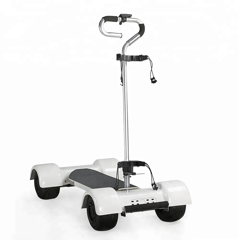 

New Arrival 4 Wheels Golf Cart Scooter Electric Trolley 2000w Scooter Golf Skate Caddy