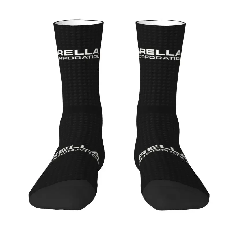 Umbrella Corporation Logo Men Women Crew Socks Unisex Fun 3D Printed Video Game Dress Socks