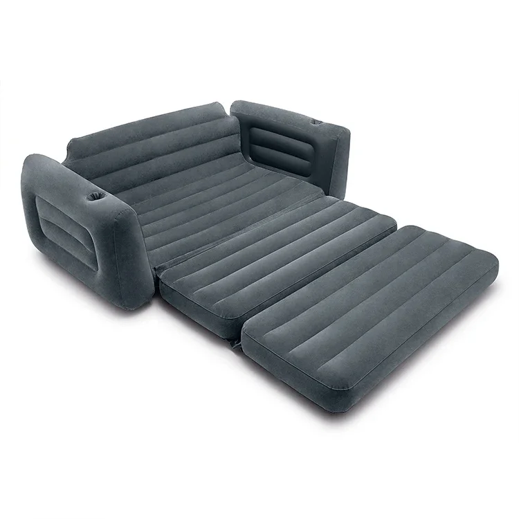 2-in-1 inflatable flocking sofa Indoor and outdoor  sofa-bed Pull-Out Inflatable Bed