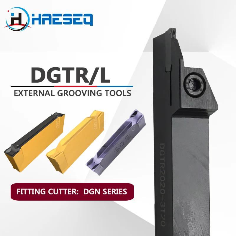 DGTR DGTL CNC Lathe Cutting Tool Herramientas De Torno External Lathe Groove Turning Tool Holder 16mm 20mm 25mm Grooving Cutter