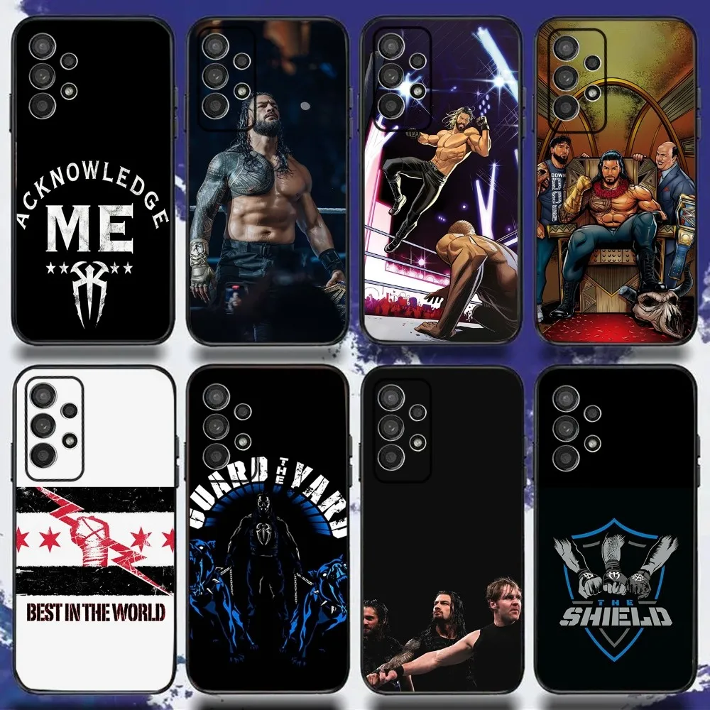 Roman Reigns Phone Case For Samsung S21,S22,S23,S30,Ultra,S20,Plus,Fe,Lite,Note,10,9,5G Black Soft Cover