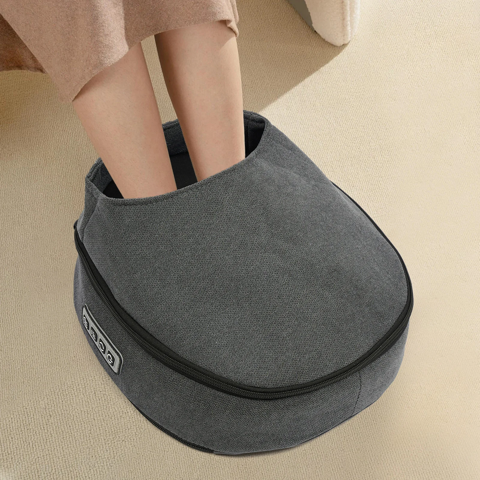 

Thermal Foot Massager with 3-Level Intensity for Soles Calves Abdomen Lumbar Heating Massage for Office Home Elderly Use