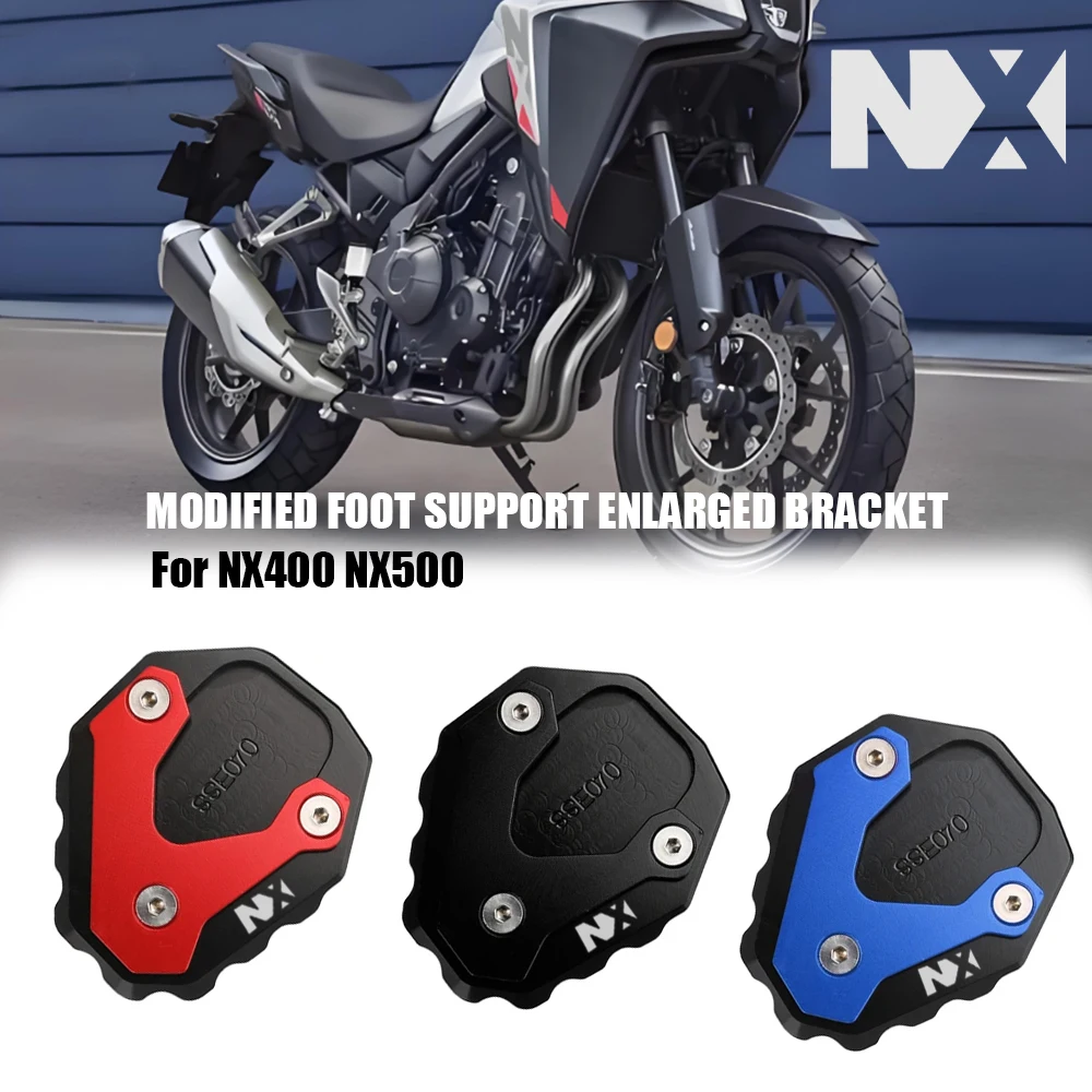 

For HONDA NX400 NX500 NX 400 500 2023-2025 Motorcycle CNC Kickstand Foot Side Stand Extension Pad Support Plate Enlarge Stand