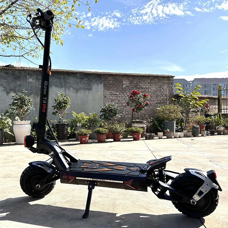 EU 2024 T3 Pro  Electric Scooters 3200W 60V 28.6AH Dual Motors Max Speed 70km/h Max Mileage 90KM Foldable  Hydraulic brakes