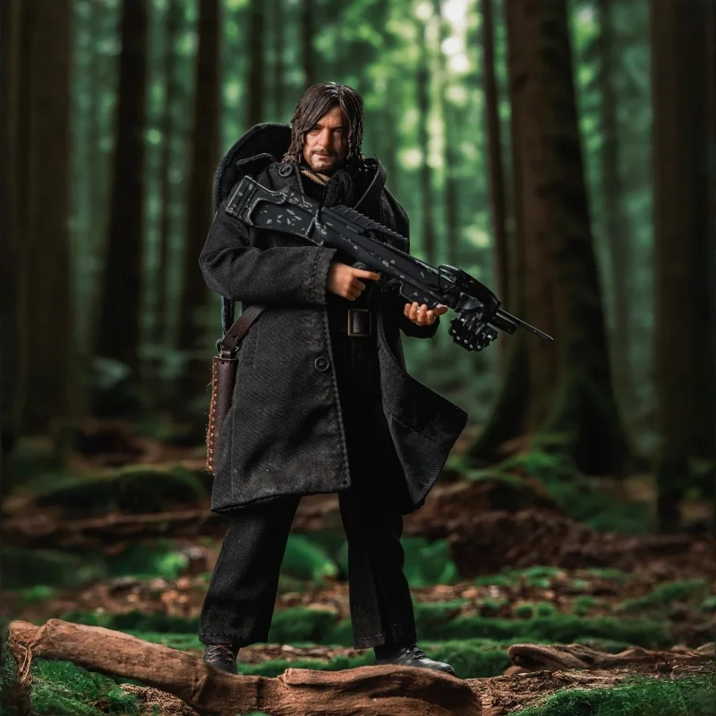 متوفر في المخزون Hiya 1/12 The Walking Dead: Dead City Season 2 Daryl Dixon Action Figure هدية عيد الميلاد المفضلة لسطح المكتب