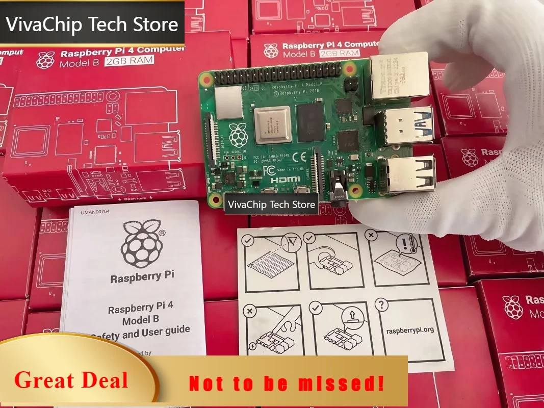 VivaChip TechRaspberry Pi 5 2GB/4GB/8GB/16GB Development Board