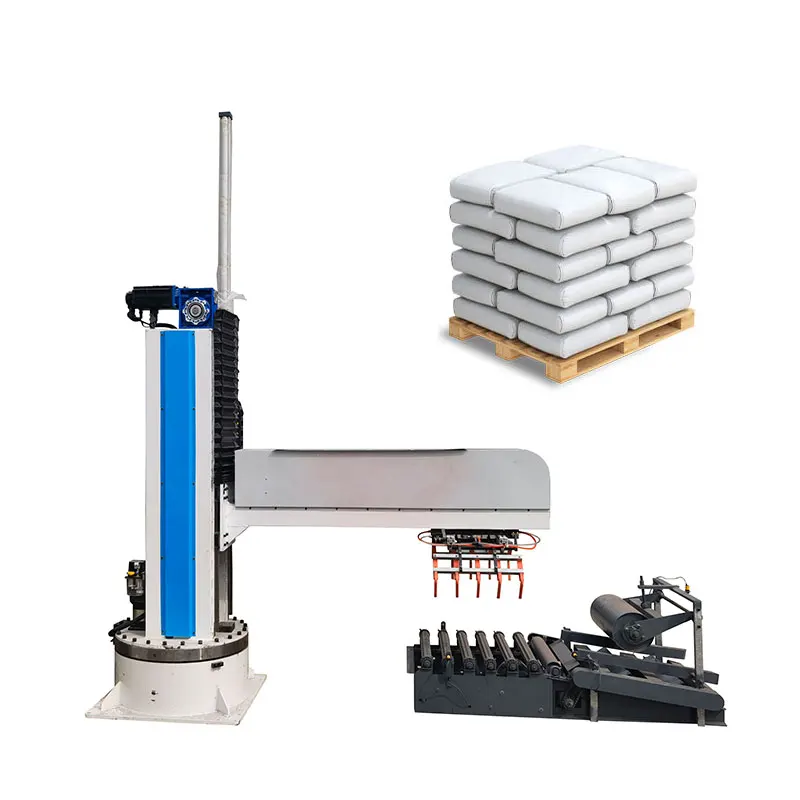 Robot Palletizer Clay Full Automatic Line Bags Box Pallet Palletizer Robot Arm Case for Packaging Lines