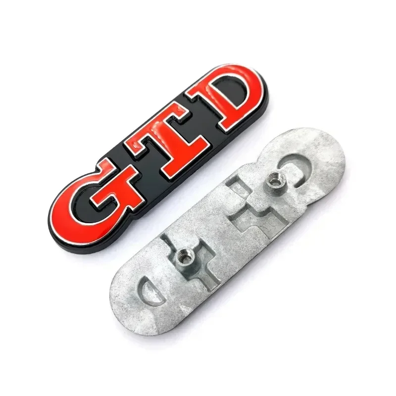 3D Metal GTD Logo Emblem Badge Car Front Grill Rear Trunk Sticker For Volkswagen VW POLO Golf 4 5 6 7 7 MK2 MK4 MK5 MK6 MK7 MK8