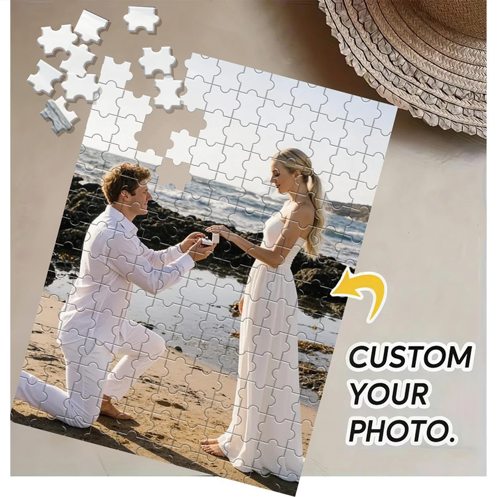 35/300/500/1062pcs Personalized Custom Photo Puzzle Couple Photos Education Puzzle Toy wooden Puzzle