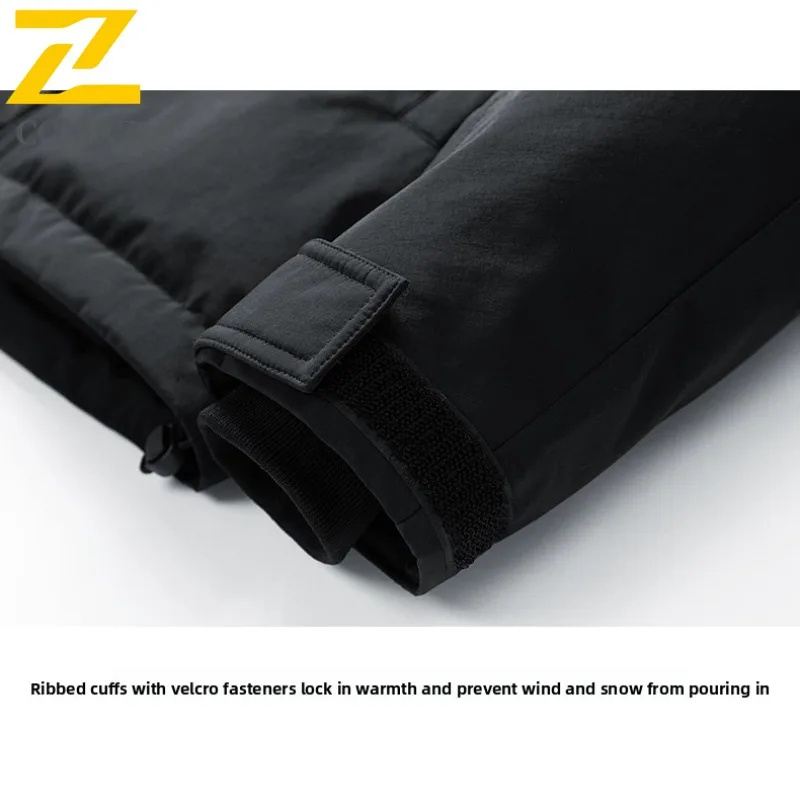 COMXZ 2025 Winter Men's Short down Jacket Trendy All-match Solid Color Cold-proof Warm Parka Business Puffer Jacket Padding Coat