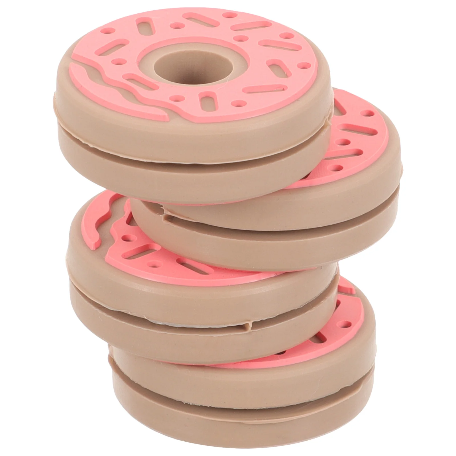 4 Pcs Hamburger Tennis Racket Shock Absorber Doughnut Shocks Absorbers Silica Gel Dampener for