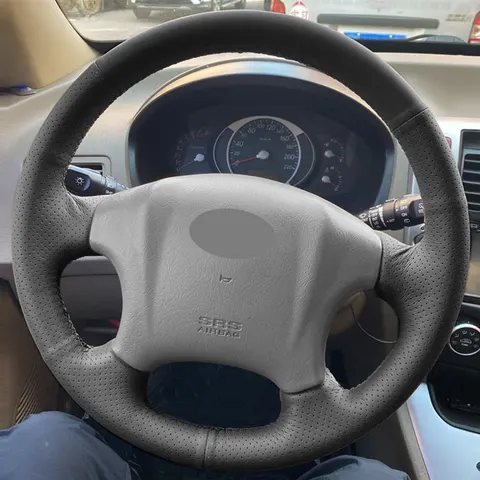 Перфорированный кожаный чехол для Hyundai Tucson 2006 2007 2008 2009 2010 2011 2012 2013, цвет черный
