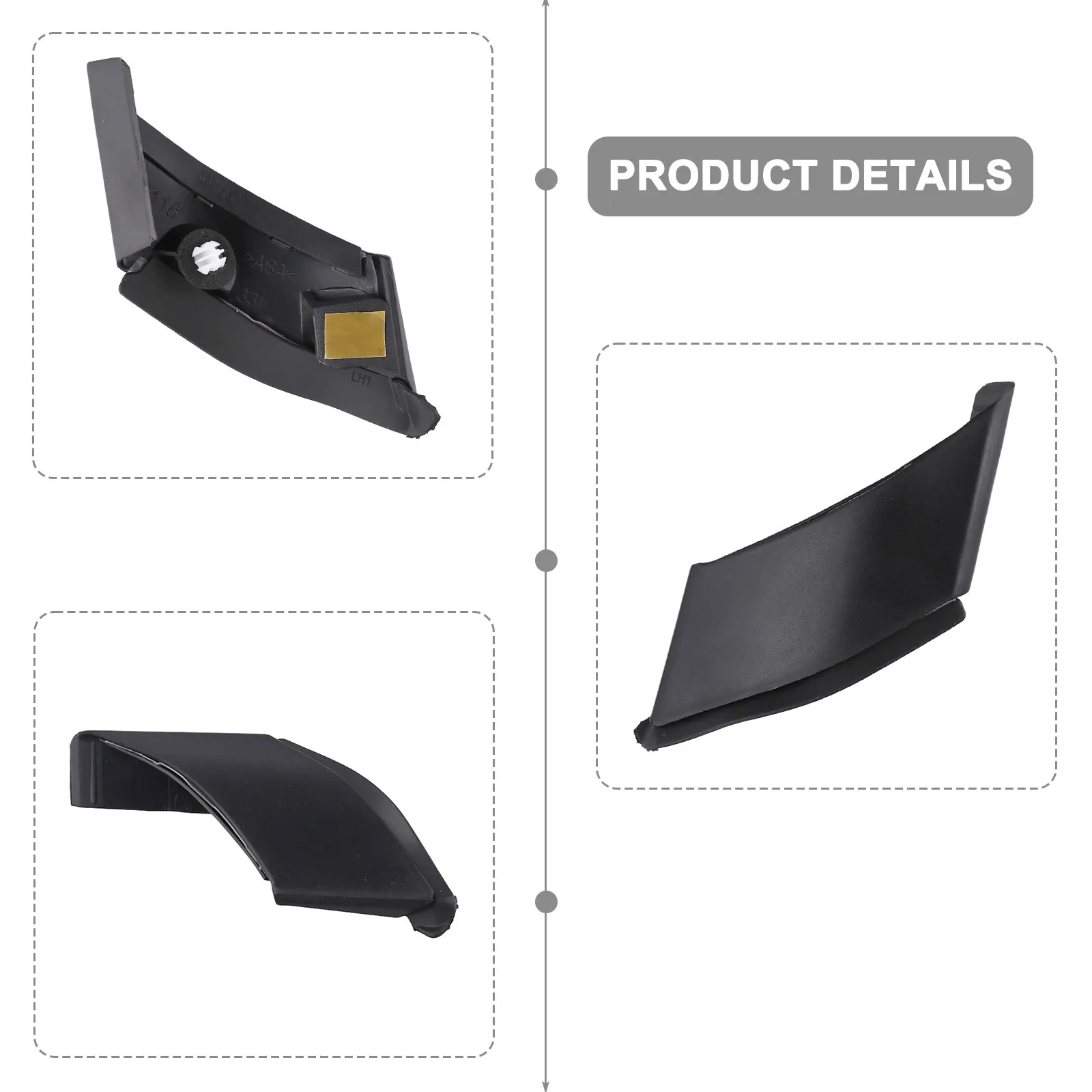 

Для использования с моделями Toyota для RAV4 от Two Thousand Nineteen через два тысячи двадцать три левой декоративной пластины стойки