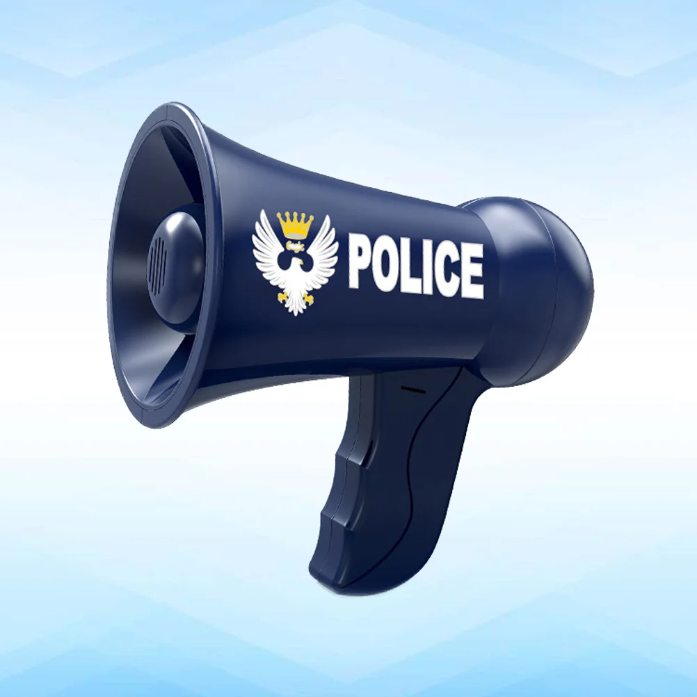 

Police Megaphone Toy Funny Guide Loudspeaker Toy Role Cosplay Toy for Kid Child Boy without Batteries (Random Button Style)