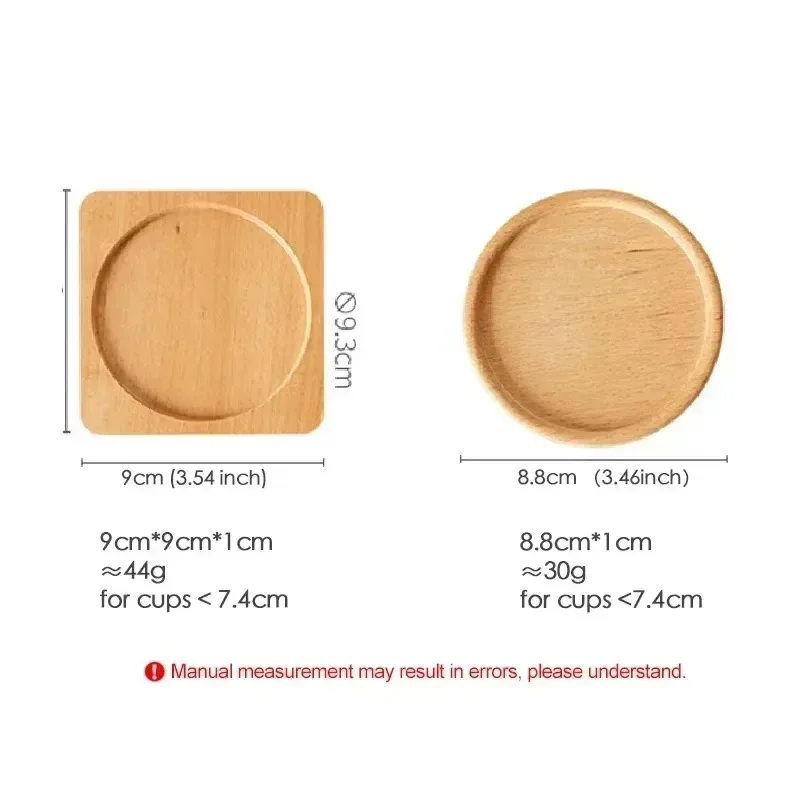 Wooden Coaster Quality Welnut Made Retro Insulation Cup Mat Household Square Round Thick For Mug