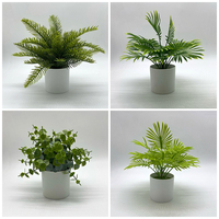 Artificial Plants Home Decoration Artificial Flowers Potted Bonsai Fake Fern Plant Eucalyptus Potted Green Plant Halloween Decor