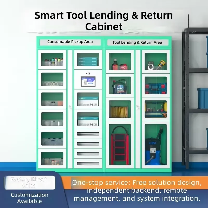 Smart Lockable Steel Locker Filing Cabinet Tool Asset Management Storage Box
