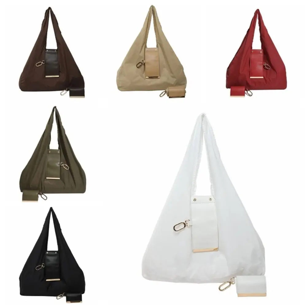 Reusable Mini Keychain Tote Bag Large Capacity Lightweight Foldable Shopping Bag Key Ring Eco-Friendly Expandable Reusable Bag