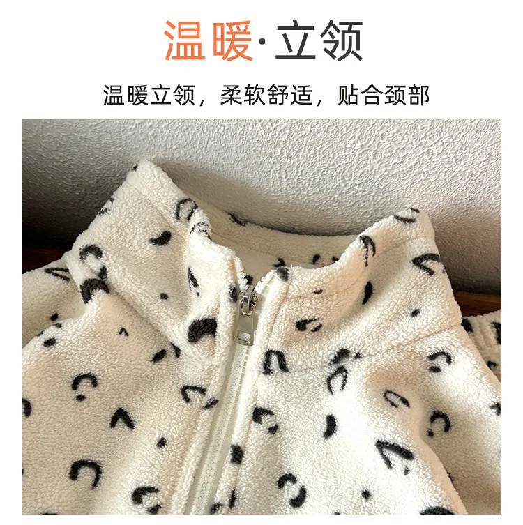 2026 Herbst Winter Kinder Flanell-Pyjama-Sets Baby Junge Mädchen Cartoon Purppy Dicker Warmer Reißverschlussmantel+Hose 2-teilige Kinder-Loungewear – Detail 4