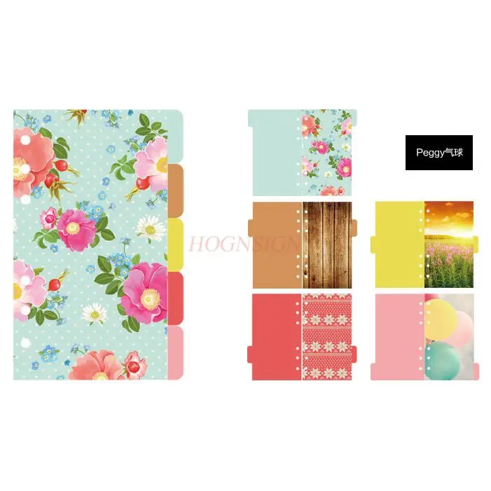 

1 книга Акварельный разделитель, индексная страница, классификация, индексная страница-разделитель бумаги